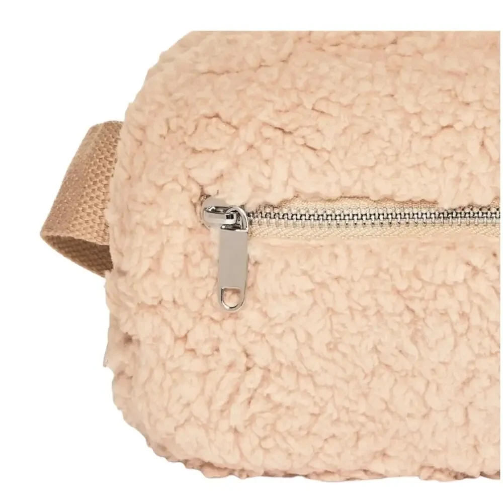 New Wild Fable Teddy Bear Fuzzy Fanny Pack Beige